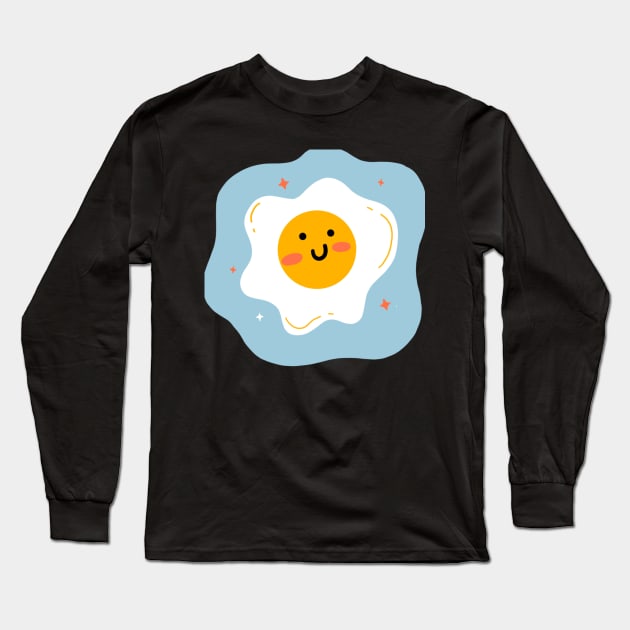 Funny Egg Design Long Sleeve T-Shirt by viovi